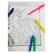 Load image into Gallery viewer, Unicorn Rainbows Kaleidoscope Colouring Kit