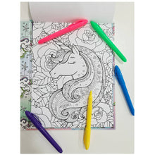 Load image into Gallery viewer, Unicorn Rainbows Kaleidoscope Colouring Kit