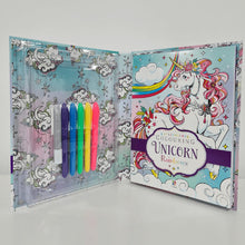 Load image into Gallery viewer, Unicorn Rainbows Kaleidoscope Colouring Kit
