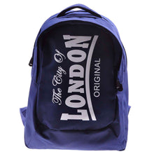 Load image into Gallery viewer, ROBIN RUTH EXCLUSIVE Backpack City of London Robin Ruth brand original   Medium Navy Blue White