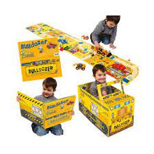 Load image into Gallery viewer, CONVERTIBLES:Bulldozer BOOK,PLACEMAT AND CONVERTIBLE ALL IN ONE!