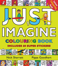 Load image into Gallery viewer, Just Imagine: Colouring Book with Stickers