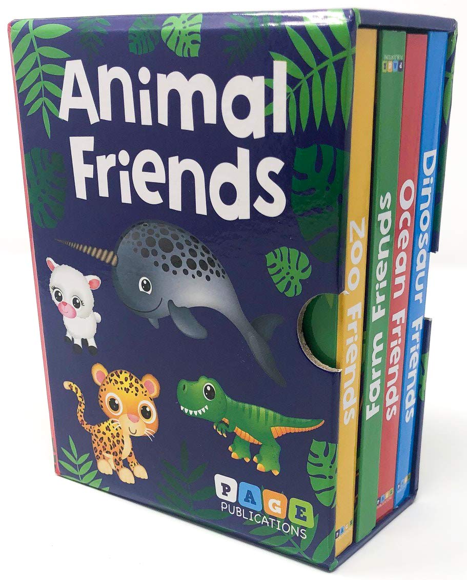 Animal Friends Bundle - Set of 4 Board Books - Early Learning for Preschoolers -