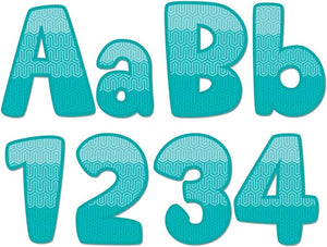 CTP Ombre Turquoise Maze 4" Designer Letters