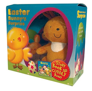 EASTER BUNNY SURPRISE STORY BOOK AND CUDDLY BUNNY PLUSH