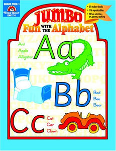 EVAN-MOOR Jumbo Fun With the Alphabet Teacher Reproducibles
