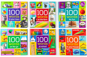 600 First Words 6-Book Box Set (Read, Hear & Play) with downloadable app