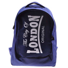 Load image into Gallery viewer, ROBIN RUTH EXCLUSIVE Backpack City of London Robin Ruth brand original   Medium Navy Blue White
