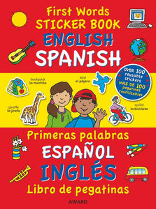 First Words Sticker Book: English/Spanish - ONLINE SCHOOL BOOK FAIRS 