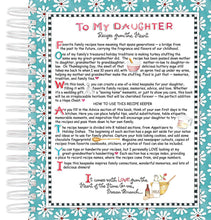 Load image into Gallery viewer, Recipe Keepsake Book - To My Daughter: With Love from My Kitchen
