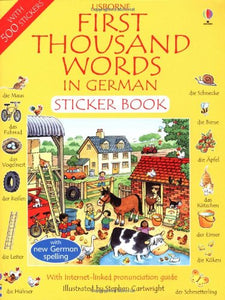 USBORNE First 1000 Words in German Sticker Book