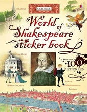 Load image into Gallery viewer, AN USBORNE ART BOOK:WORLD OF SHAKESPEARE STICKER BOOK
